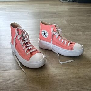Pink Platform Converse